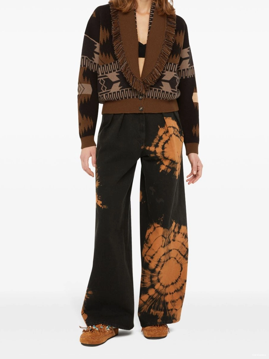 Cheap cardigan patterned-jacquard Alanui Women 0816